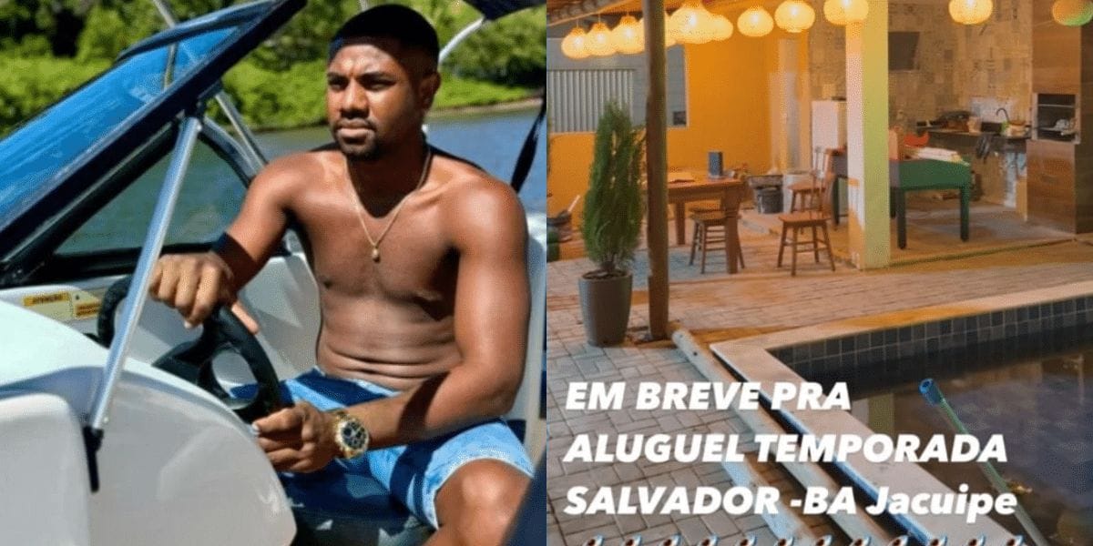 Davi se confunde ao anunciar aluguel de mansão em Salvador, mas local fica em Barra do Jacuípe.