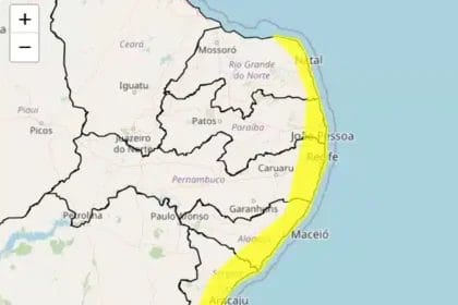 Inmet emite alerta amarelo para temporal no Litoral da Bahia