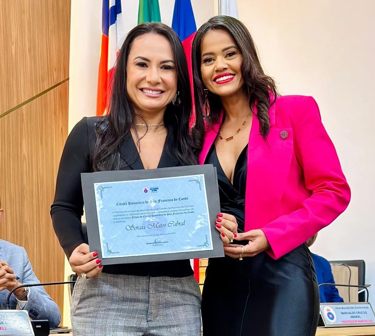 Soraia Cabral Recebe Título de Cidadã de São Francisco do Conde