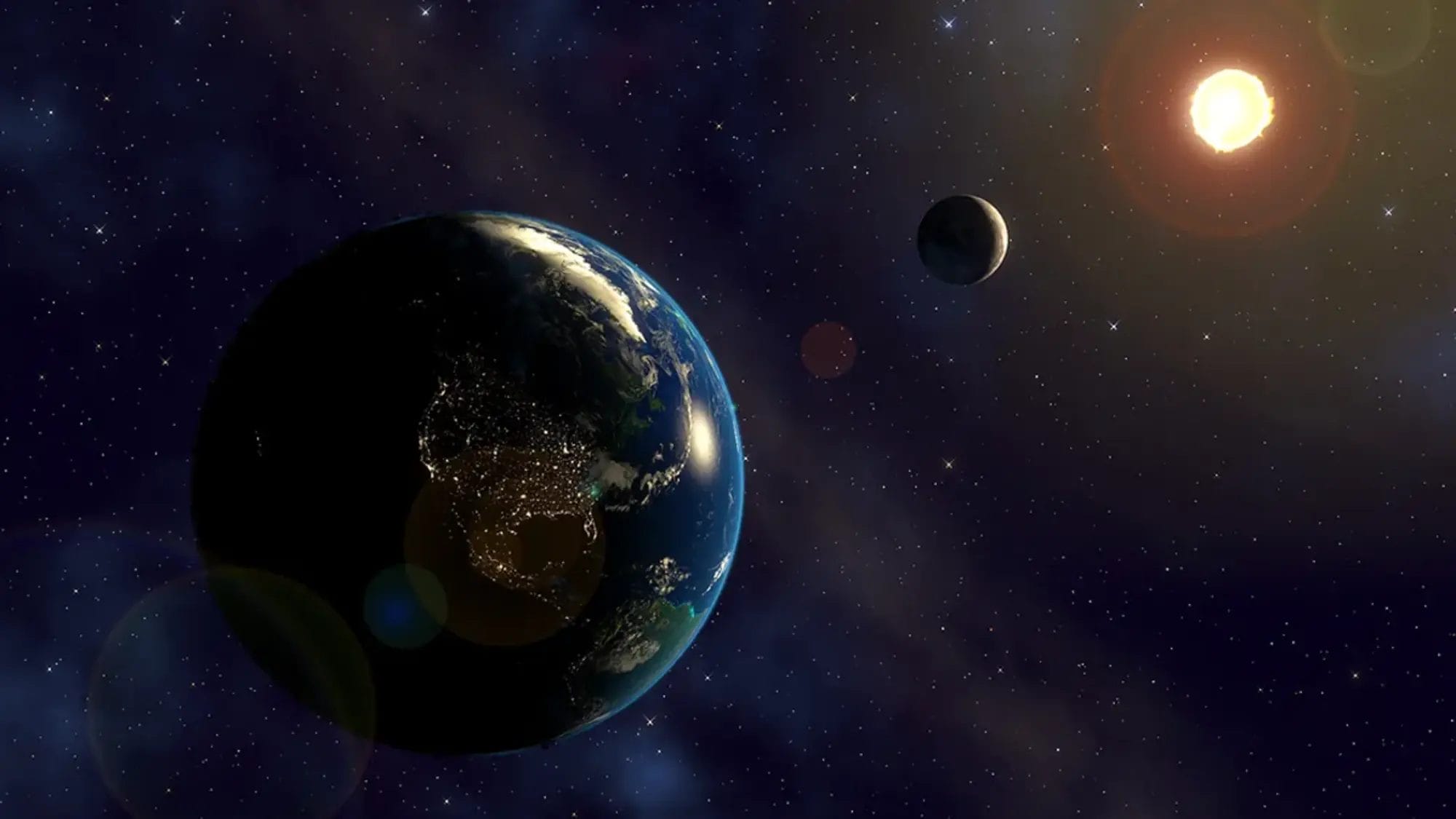 A Terra não está orbitando o centro do Sol, a Lua não está girando em torno do centro do nosso planeta (Crédito: Kevin Gill via Flickr (CC BY 2.0)